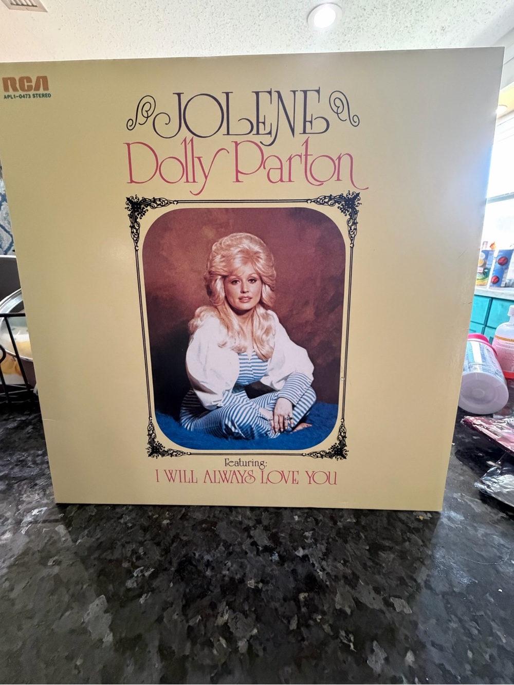 Jolene Dolly Parton Vinyl Album - (Cream, Pink)